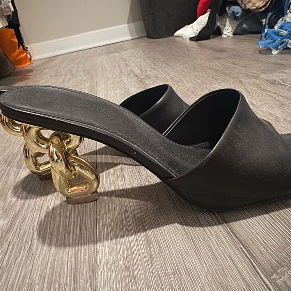 Cult Gaia Gold Chain Heel 39.5